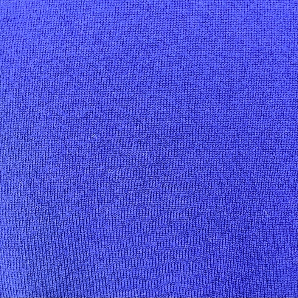 J. Crew- Cobalt Blue V Neck Merino Wool Sweater Size Small - Picture 5 of 6